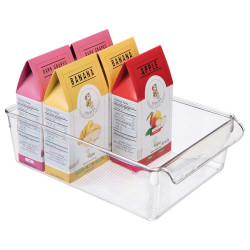 NA-75512-P/XT-9006 REFRIGERATOR STORAGE BOX TRANSPARENT 37.5X20.5X10CM
