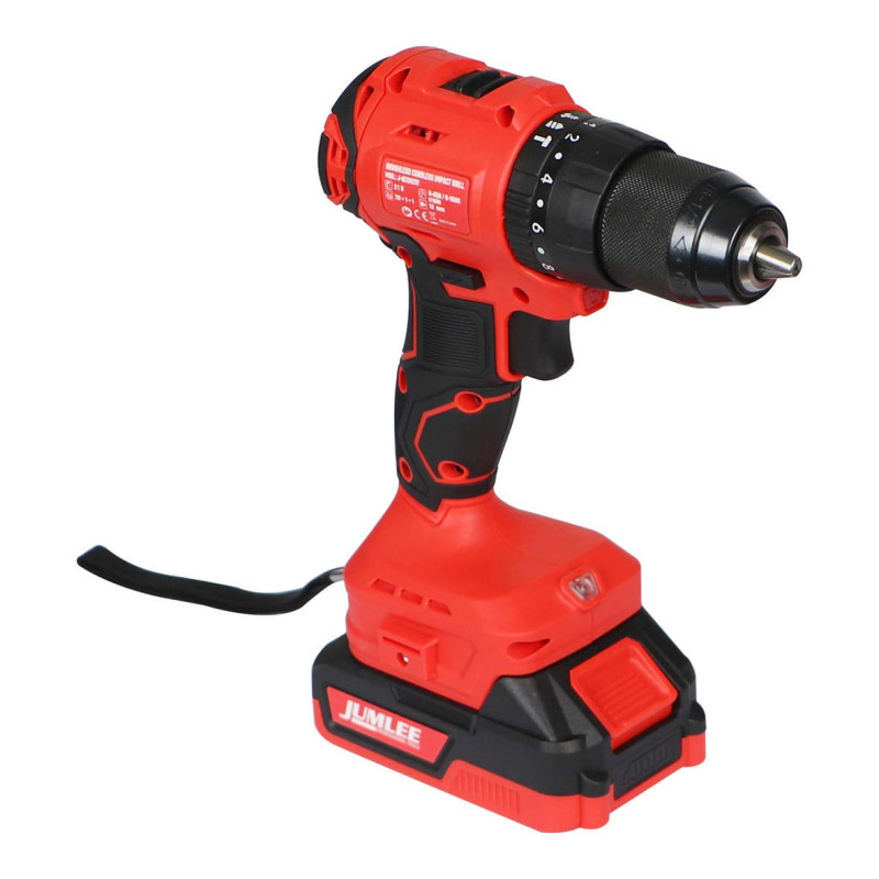 JUMLEE-J-BCDT21V/24PCS 13MM دريل جملي باتري 21 وات