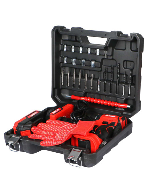 JUMLEE-J-BCDT21V/24PCS LINO CORDLESS DRILL 13MM 21V /24PCS 2 BATTERY