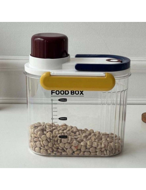 NA-75970-P FOOD STORAGE BIN WITH CUP 20.5X9.5X21CM