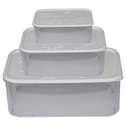 NA-75476 3PCS/SET 21.5X11CM حافظة طعام
