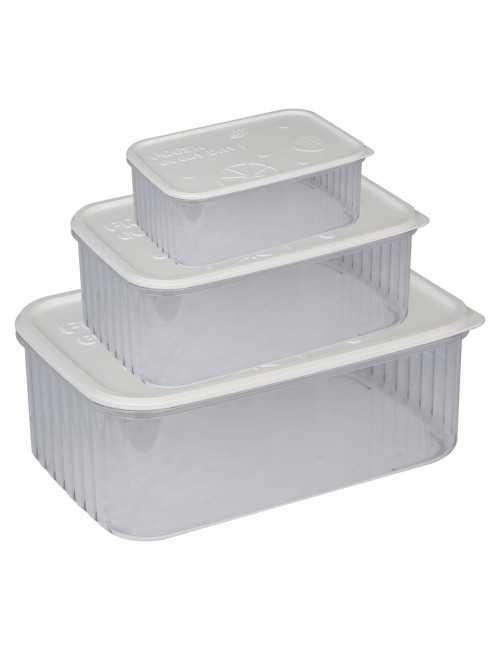 NA-75476 SQUARE PLASTIC FOOD-BOX 3PCS/SET