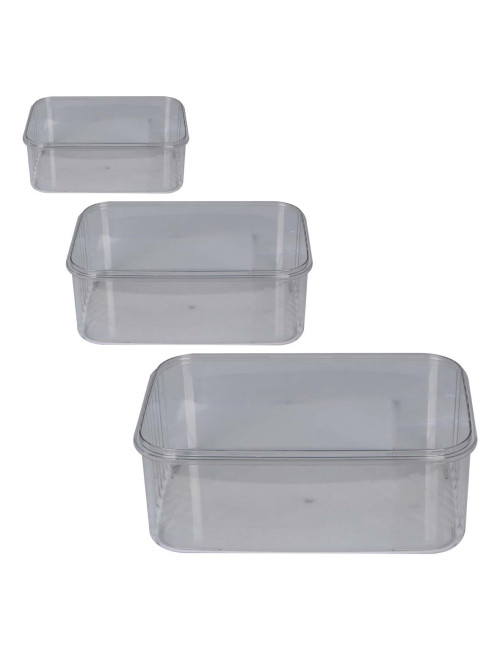 NA-75476 SQUARE PLASTIC FOOD-BOX 3PCS/SET