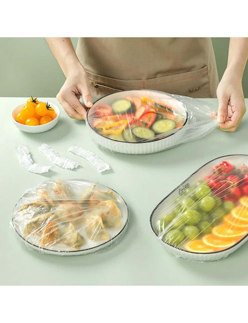 REUSABLE ELASTIC FOOD STORAGE COVERS 200PCS
