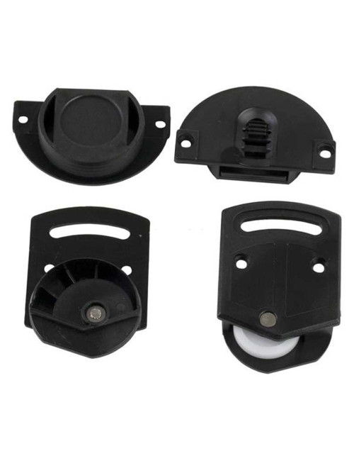 SLIDING DOOR WHEELSCABINET SYSTEM FOR WOODEN DOORS 4PCS/SET