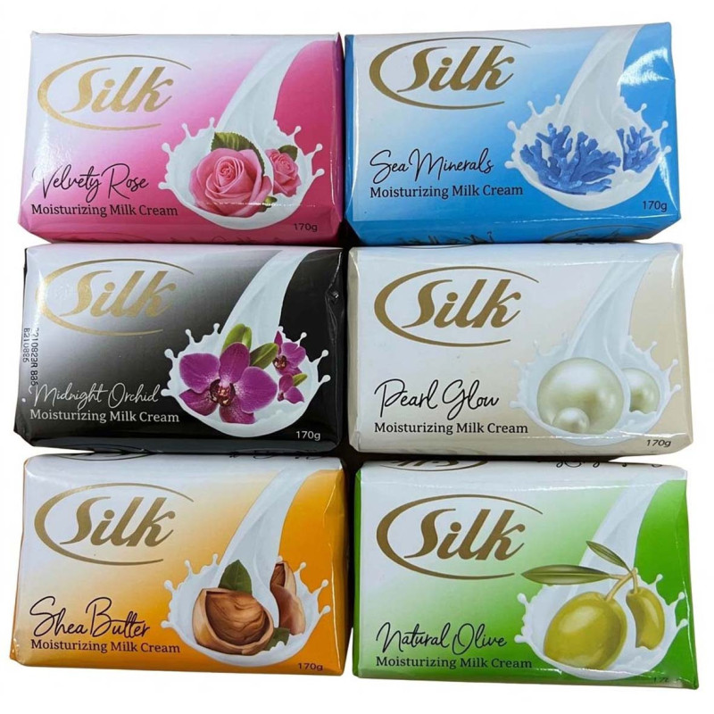 SILK صابون غسيل الايدي 170 جرام 6 حبة