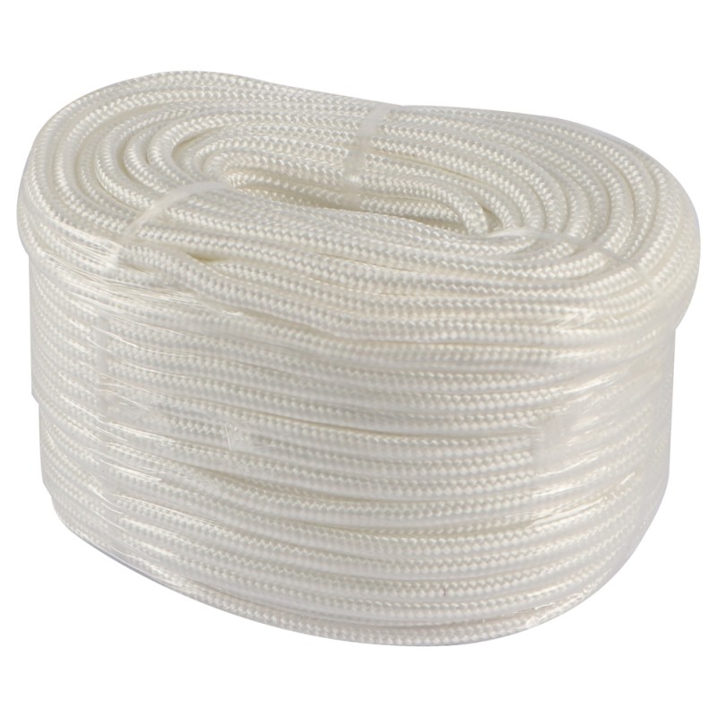 SILK ROPE BRAIDED 16 STRAND 6 MM x 50 YDS