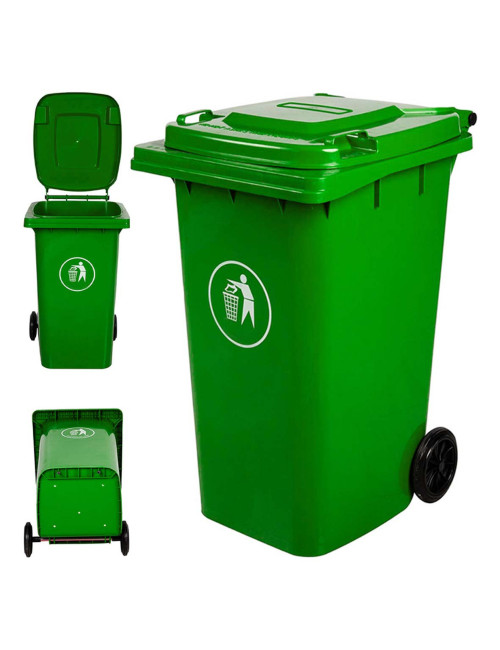 YY-360 DUSTBIN 360 LTR ARMY GREEN