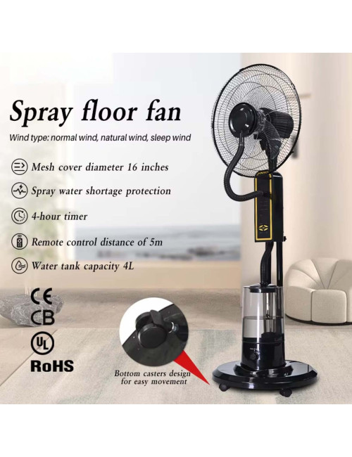 KKB-CMF09 COOLING MIST FAN 75W 18"