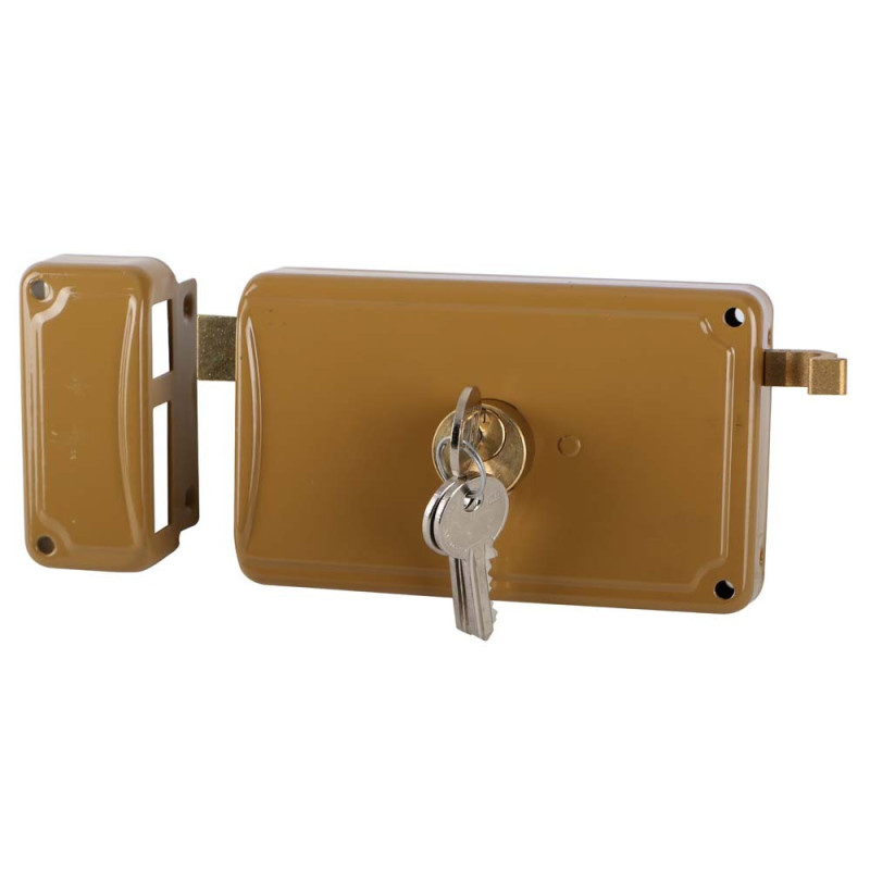 FACCHINETTI P3070100 DOOR RIM LOCK SET 3 KEYS 70 MM