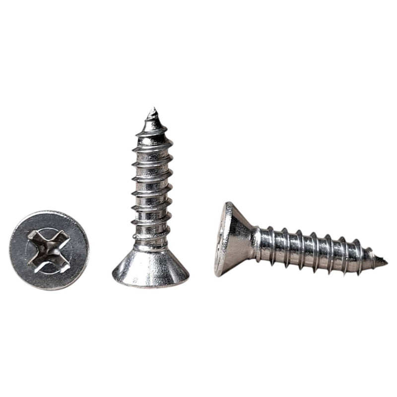 برغي سن صاج كروم 3/4"×"14