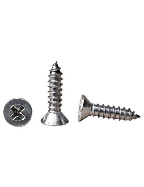 برغي سن صاج كروم 3/4"×"14