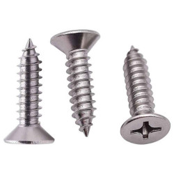 برغي سن صاج كروم 3/4"×"14