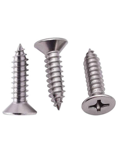 برغي سن صاج كروم 3/4"×"14