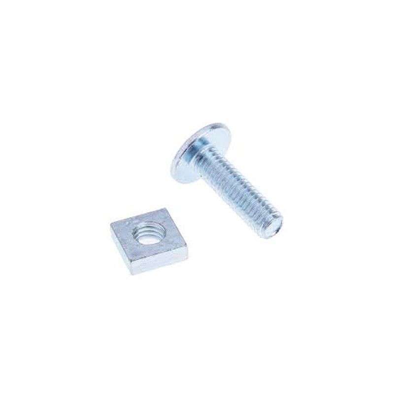 ELEC. GALV. ROUND HEAD BOLT W/1 NUT 3/16" x 3/4"
