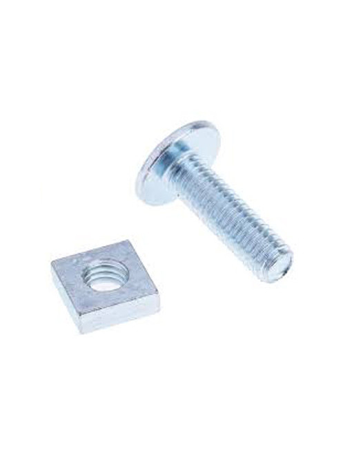 ELEC. GALV. ROUND HEAD BOLT W/1 NUT 3/16" x 3/4"