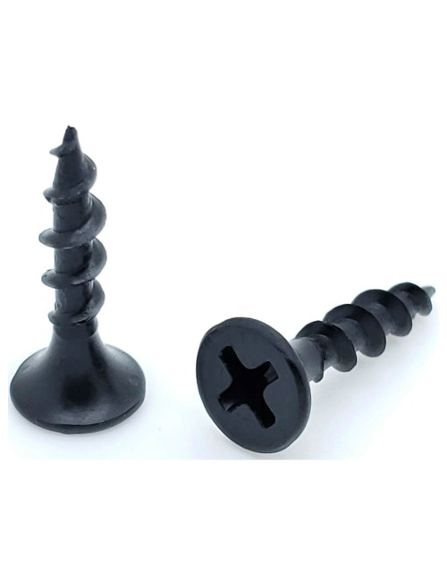 PHILLIPS BUGLE HEAD DRYWALL SCREW BLACK 3/4" × 6
