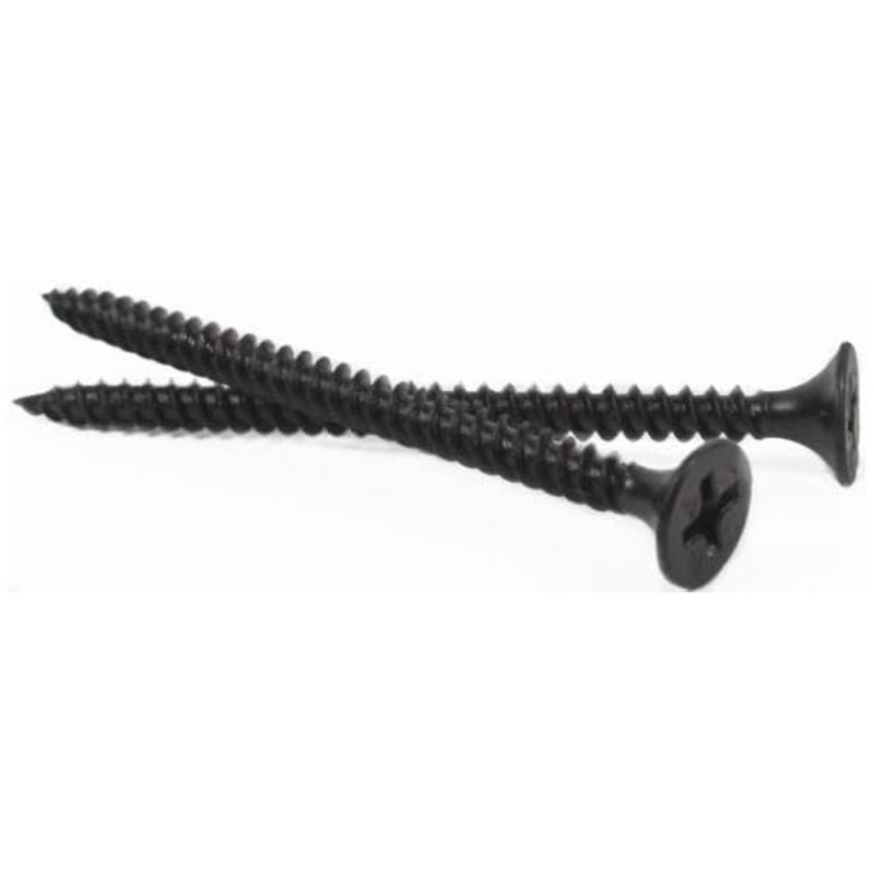 PHILLIPS BUGLE HEAD DRYWALL SCREW BLACK 3" × 6