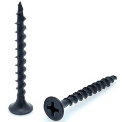 32 MM 8 × 1-1/4" برغي جيبسون بورد اسود سن خشن