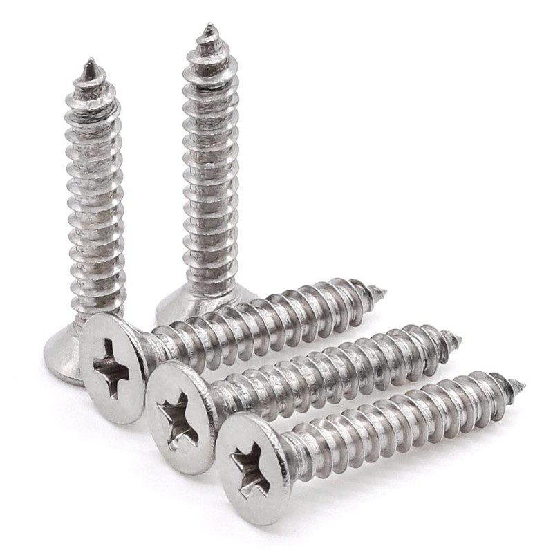 برغي سن صاج راس فلات 1/2"×4 TWN
