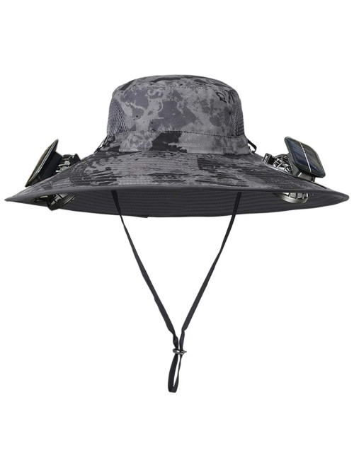 OUTDOOR SUN HAT WITH DUAL SOLAR FAN