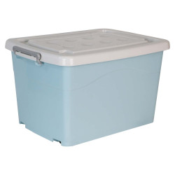 J17-010 PLASTIC STORAGE BOX WITH LID MULTI COLOR 54×41×34CM
