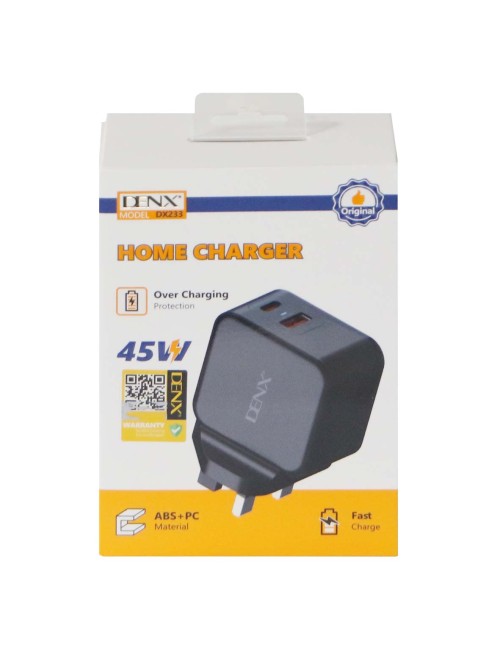 DENX DX233 45W دينكس راس شاحن بيت
