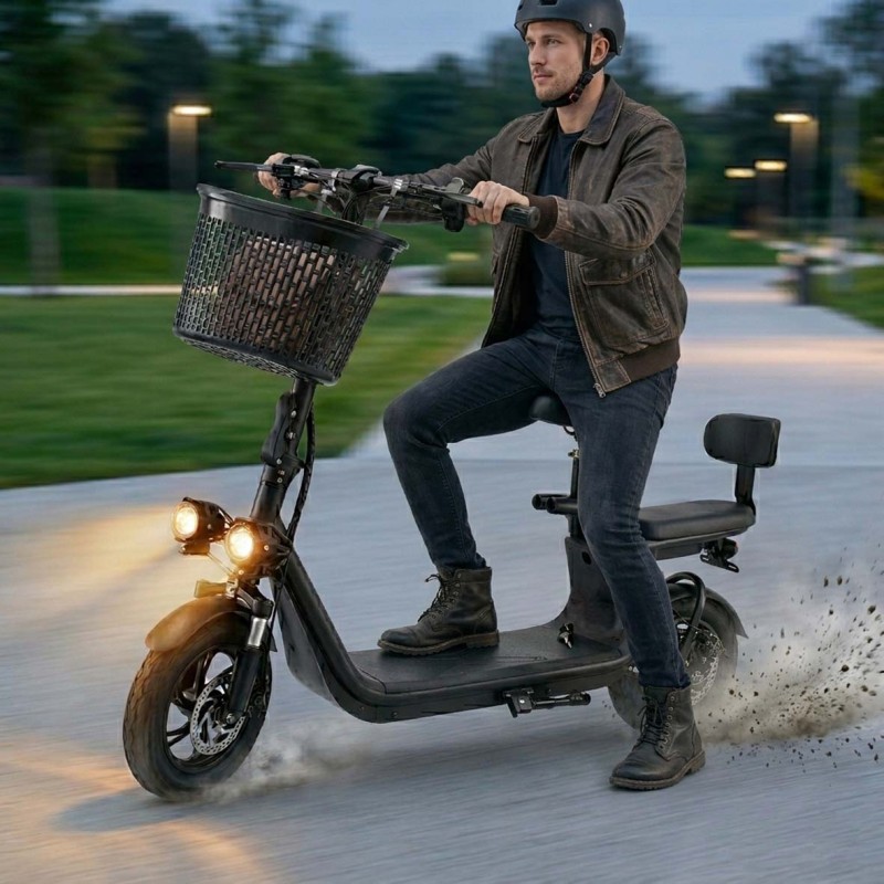 DENX DX2704 SMART ELECTRIC SCOOTER WITH MAXIMUM SPEED RECHARGEABLE WITH A BATTERY THAT LASTS 4-6 HR
