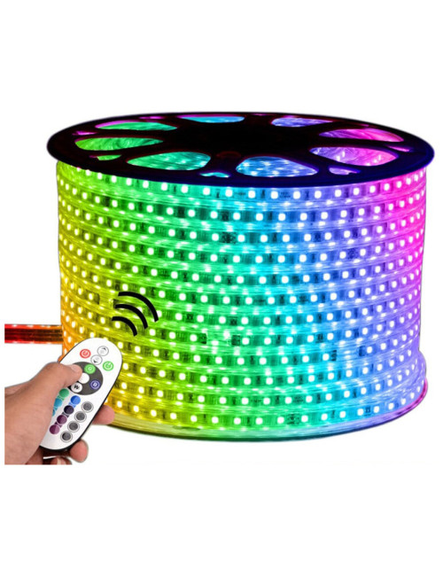 LED STRIP LIGHT SINGLE MULTI COLOUR WITH REMOTE 50 MTR