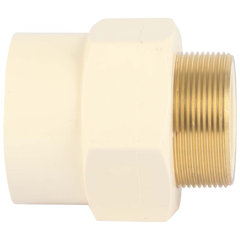 PVC MALE THREADED ADAPTOR BRASS 2"