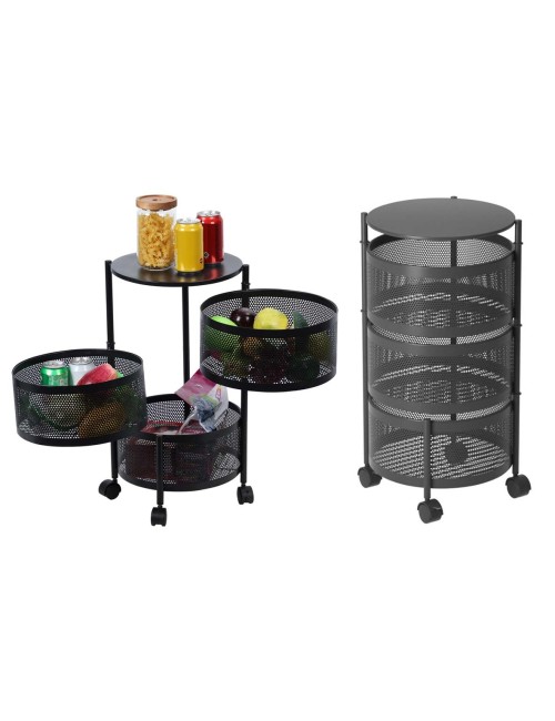 NW-31413 KICHEN 3 LAYER ROUND BASKET