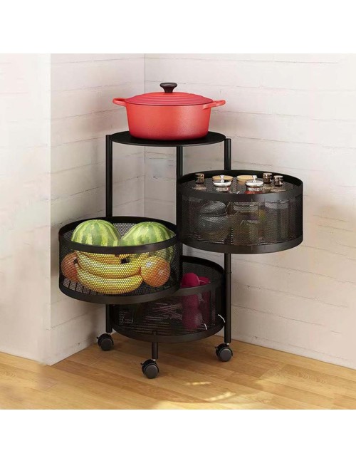 NW-31413 KICHEN 3 LAYER ROUND BASKET
