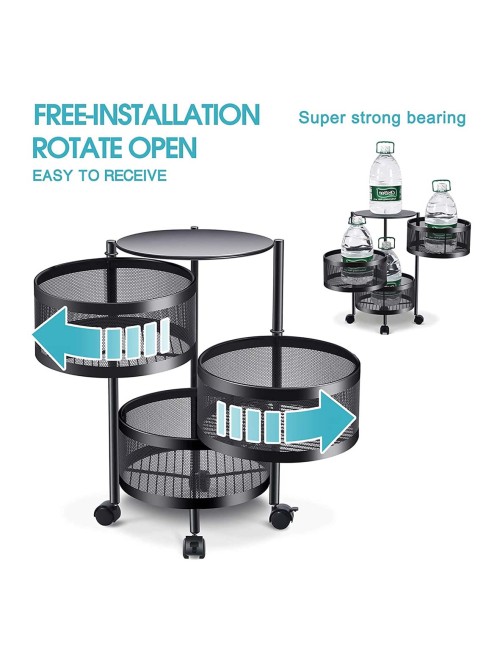 NW-31413 KICHEN 3 LAYER ROUND BASKET