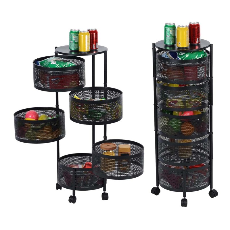 NW-31415 KICHEN 5 LAYER ROUND BASKET
