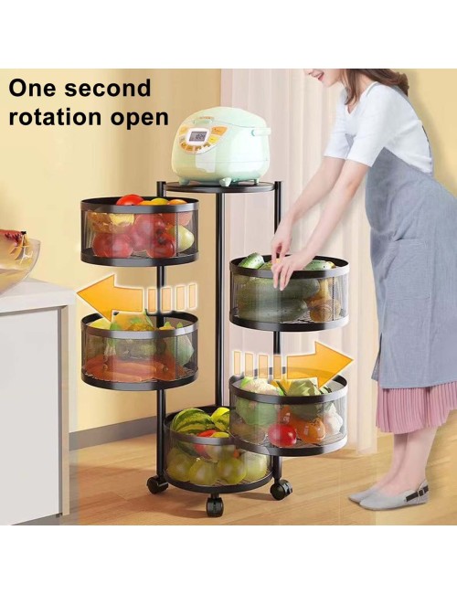 NW-31415 KICHEN 5 LAYER ROUND BASKET