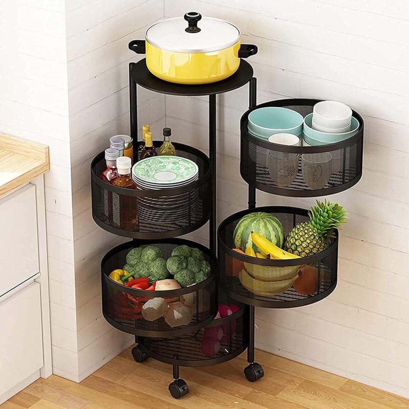 NW-31415 KICHEN 5 LAYER ROUND BASKET