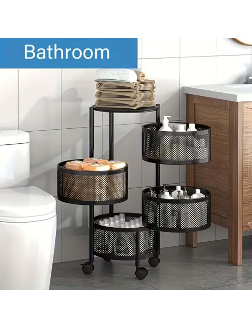 NW-31414 KICHEN 4 LAYER ROUND BASKET