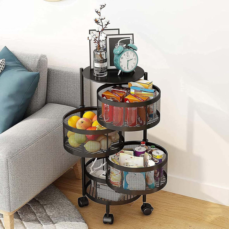 NW-31414 KICHEN 4 LAYER ROUND BASKET