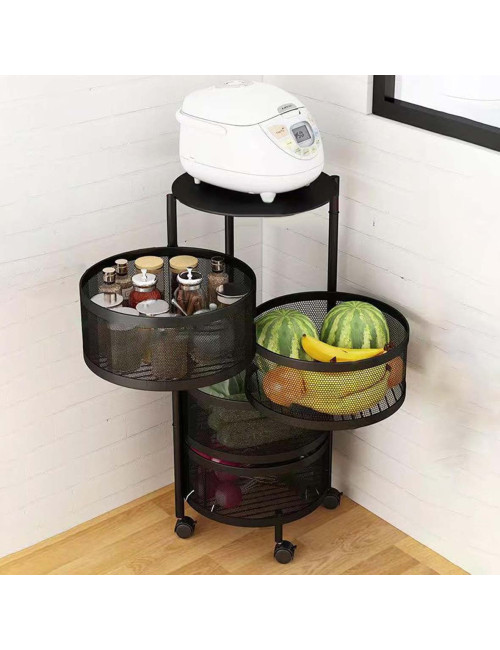 NW-31414 KICHEN 4 LAYER ROUND BASKET