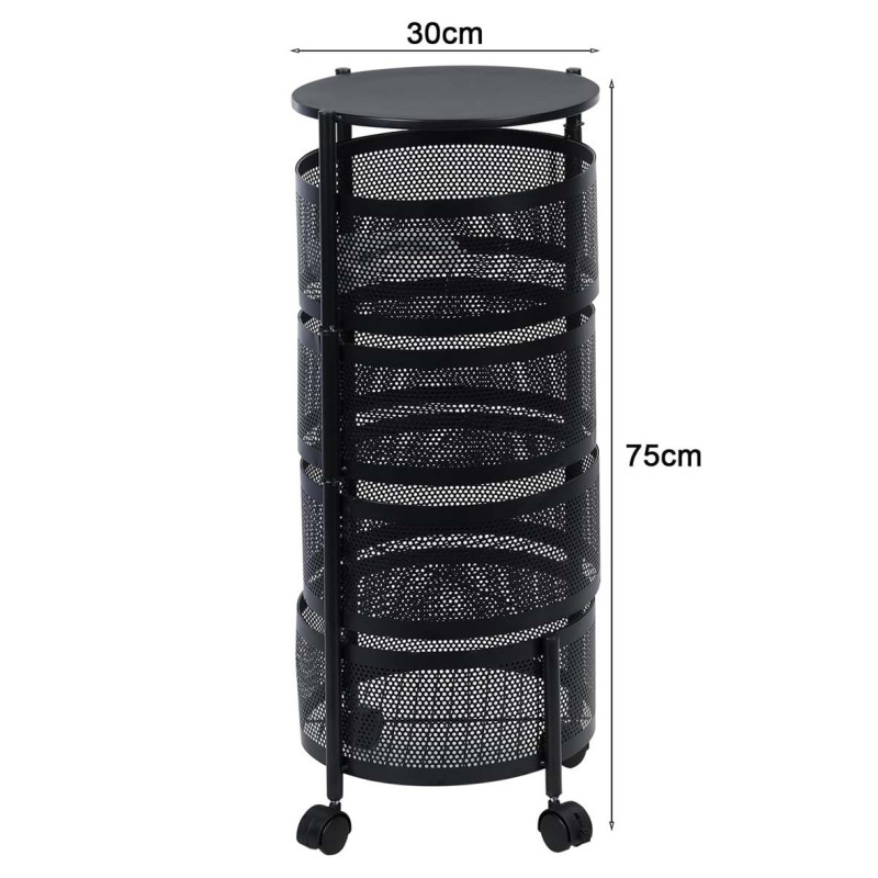 NW-31414 KICHEN 4 LAYER ROUND BASKET