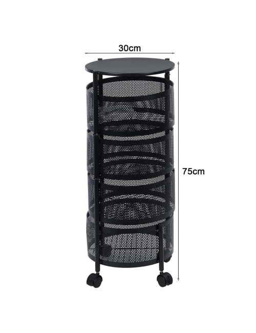 NW-31414 KICHEN 4 LAYER ROUND BASKET