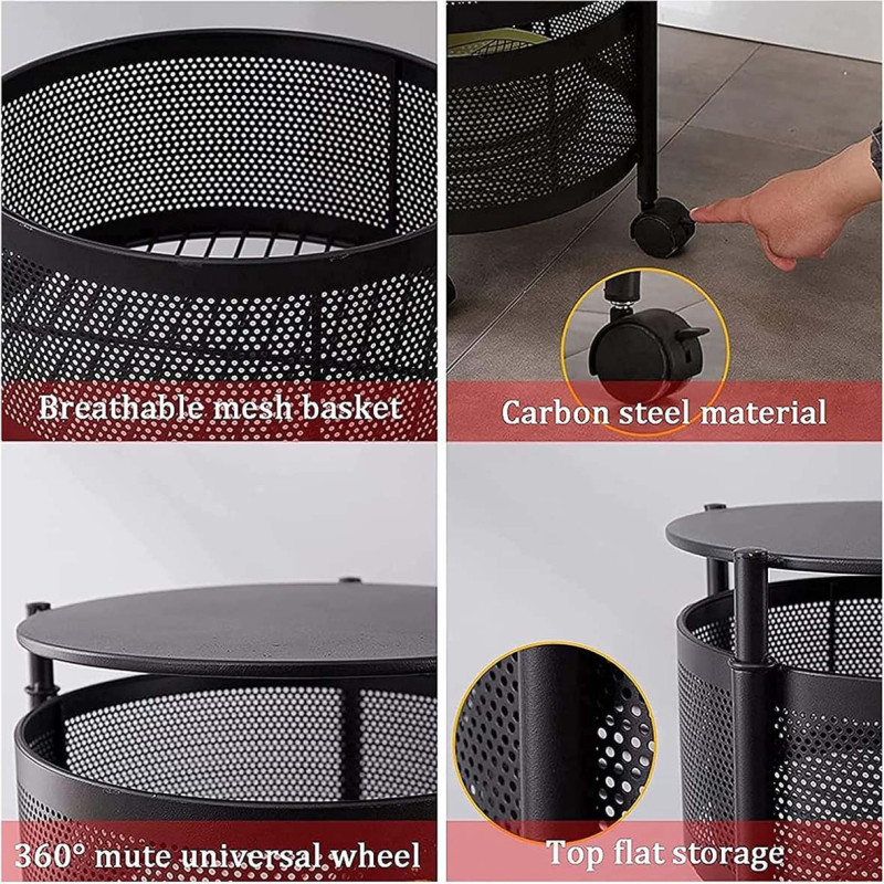 NW-31414 KICHEN 4 LAYER ROUND BASKET