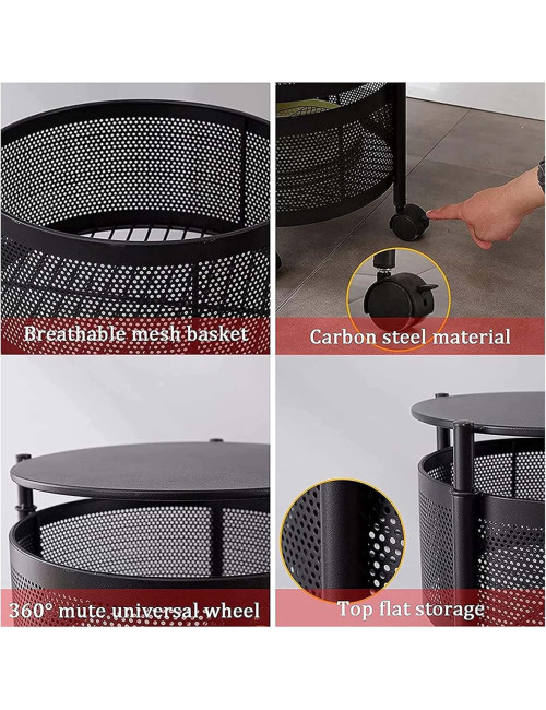 NW-31414 KICHEN 4 LAYER ROUND BASKET