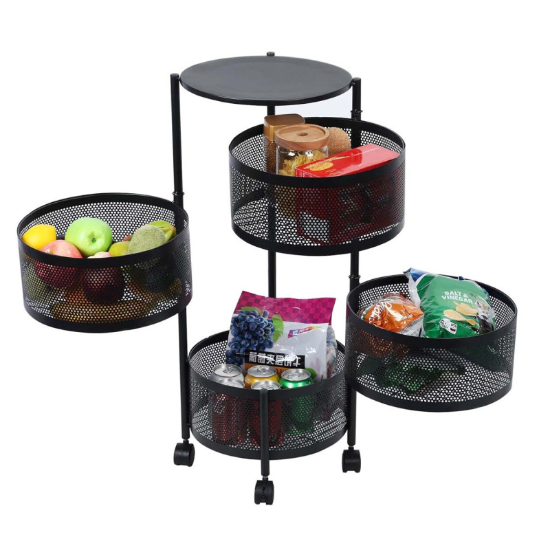 NW-31414 KICHEN 4 LAYER ROUND BASKET