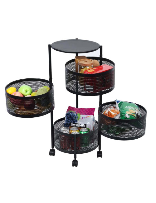 NW-31414 KICHEN 4 LAYER ROUND BASKET