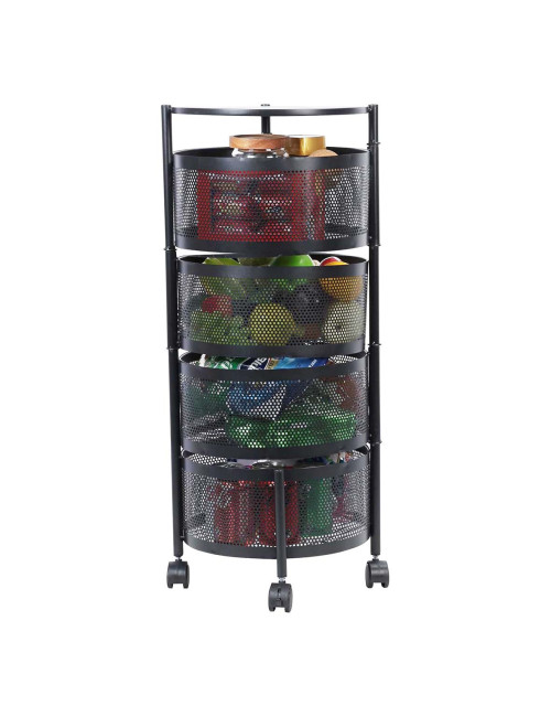 NW-31414 KICHEN 4 LAYER ROUND BASKET