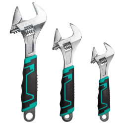 IT-41554 ADJUSTABLE WRENCH SET 8,10,12"