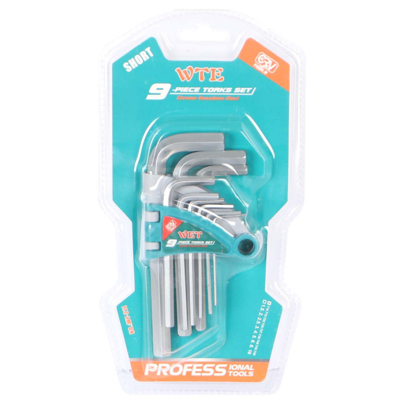 IT-41501 MEDIUM LONG ALLEN KEY FLAT 9 PCS/SET