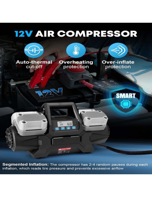 WM102-45H 4 CYLENDER DC 12V 150PSI 400L/M كمبريسر