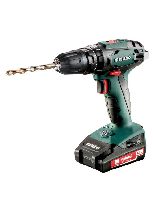 METABO SB18 SET + SC30 CORDLESS HAMMER DRILL WITH DRILL BITS